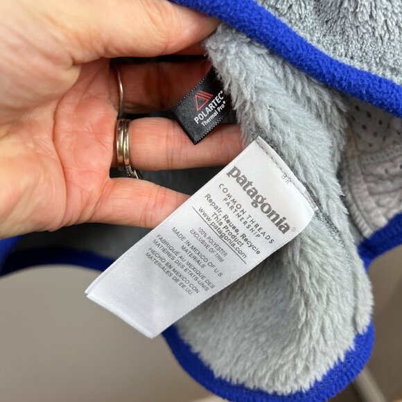Patagonia Re-Tool T-Snap Fleece Pullover Jacket Womens Size Medium Gray Outdoor - Picture 9 of 11
